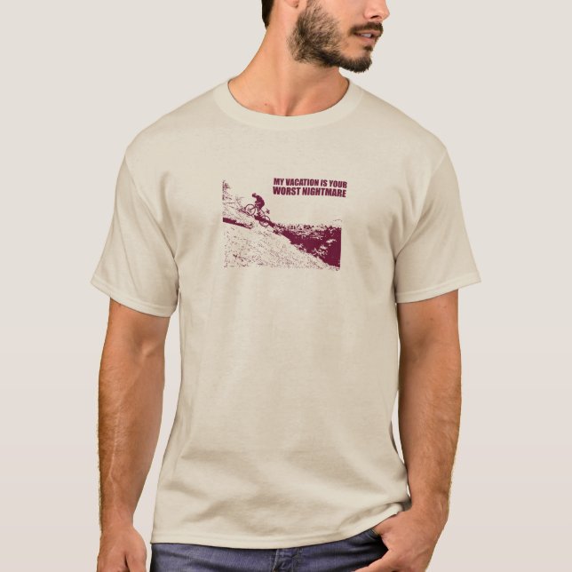 Camiseta Mis vacaciones son su pesadilla peor (Anverso)