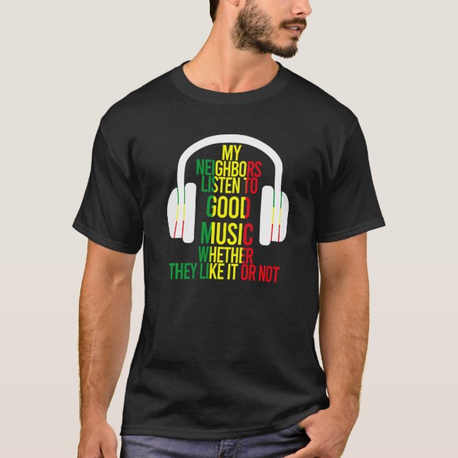 Camiseta Mis Vecinos Escuchan El Chiste De Los Buenos Auric (Anverso)