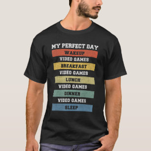 Camiseta Mis videojuegos de día perfecto