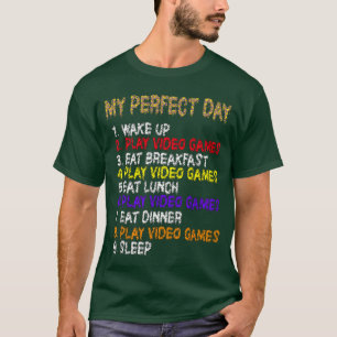 Camiseta Mis Videojuegos de Día Perfecto Juegos Divertidos