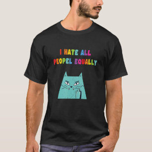 Camiseta Misantrofia Lgbt Odio A Todas Las Personas Igual