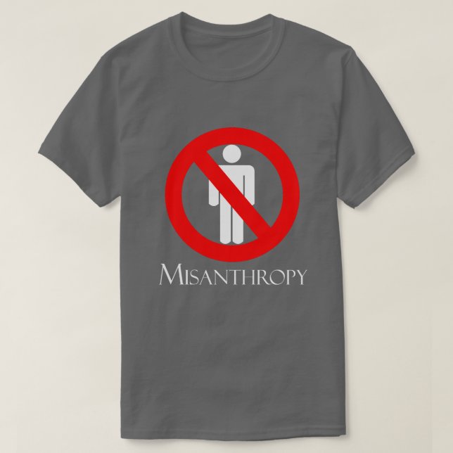 Camiseta misantropía (Diseño del anverso)