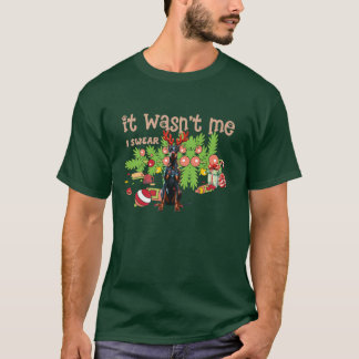 Camiseta Mischievous Doberman Pinscher No Fui Yo retro fr