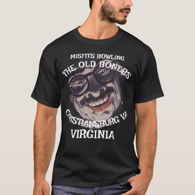 CAMISETA MISFITS BOWLING OLD BONERS CHRISTIANSBURG VIRGINIA (Anverso)
