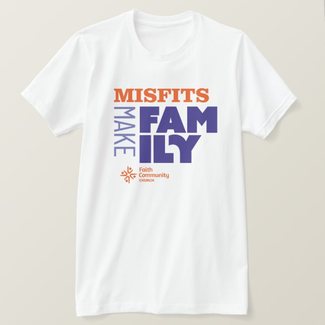 Camiseta Misfits Make Family Light T-shirt (Anverso del diseño)