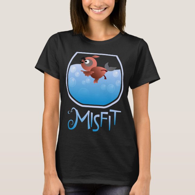 Camiseta Misfits - Pájaro nadador (Anverso)