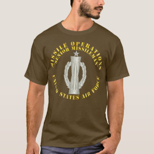 Camiseta Misil de operaciones de misiles de la USAF
