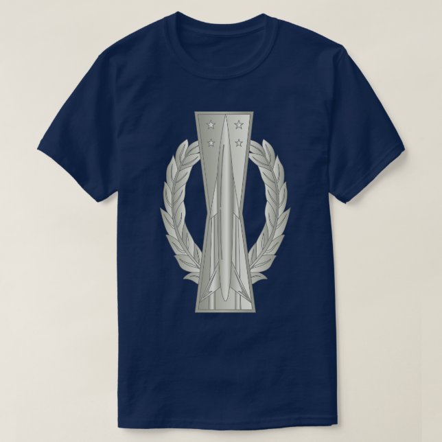Camiseta Misil de operaciones de misiles de la USAF básico  (Diseño del anverso)