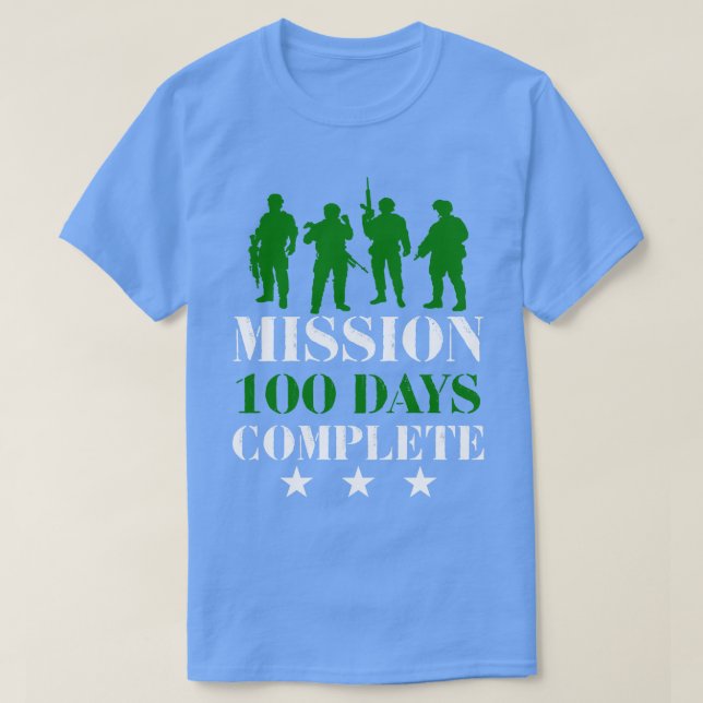 Camiseta Misión 100 días completos 2 (Diseño del anverso)