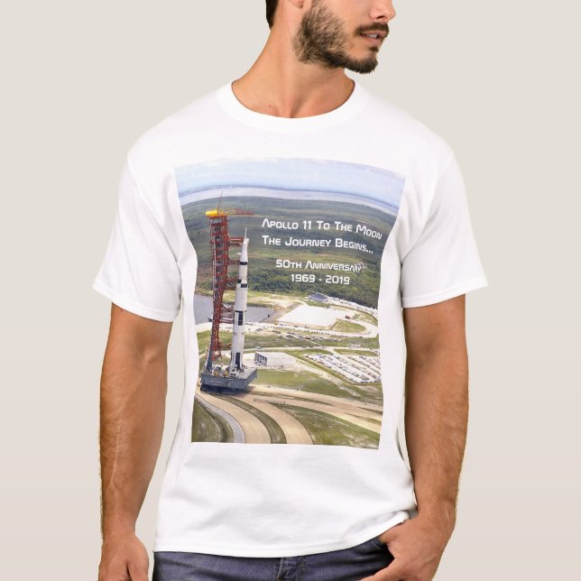Camiseta Misión Apolo 11 al Aniversario de la Luna (Anverso)