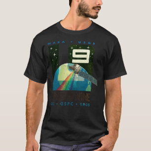 Camiseta Misión con el logotipo LANDSAT 9 - aspecto vintag