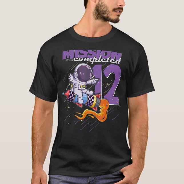 Camiseta Misión cumplida 12º Chica de cumpleaños 12 años (Anverso)