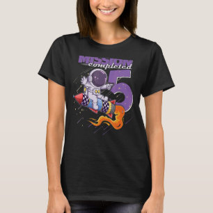 Camiseta Misión Cumplida 5.º Chica de cumpleaños 5 años 20