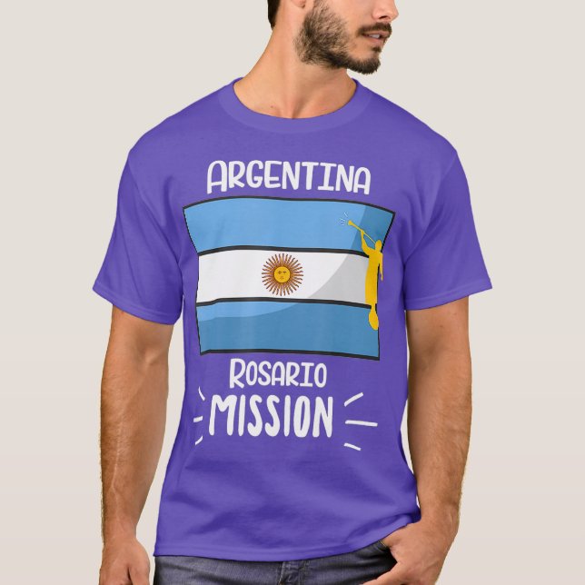 Camiseta Misión de Argentina Rosario Mormon LDS Misionero (Anverso)