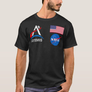 Camiseta Misión de Artemis 1 Frente de Parche de Astronauta