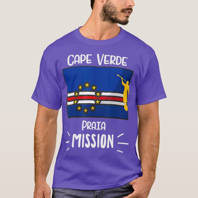 Camiseta Misión de Cabo Verde Praia Mormon LDS (Anverso)