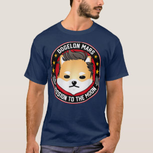 Camiseta Misión De Dogelon Mars Al Meme De Cripto De La Lun