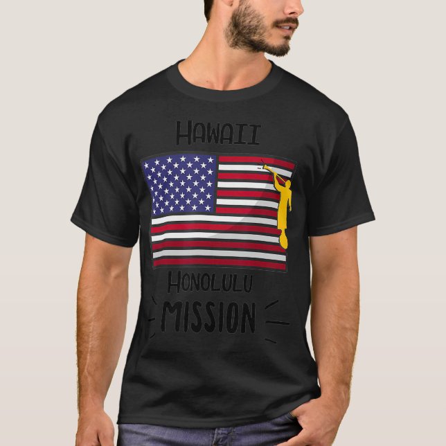 Camiseta Misión de Hawaii Honolulu Mormon LDS Misionero (Anverso)