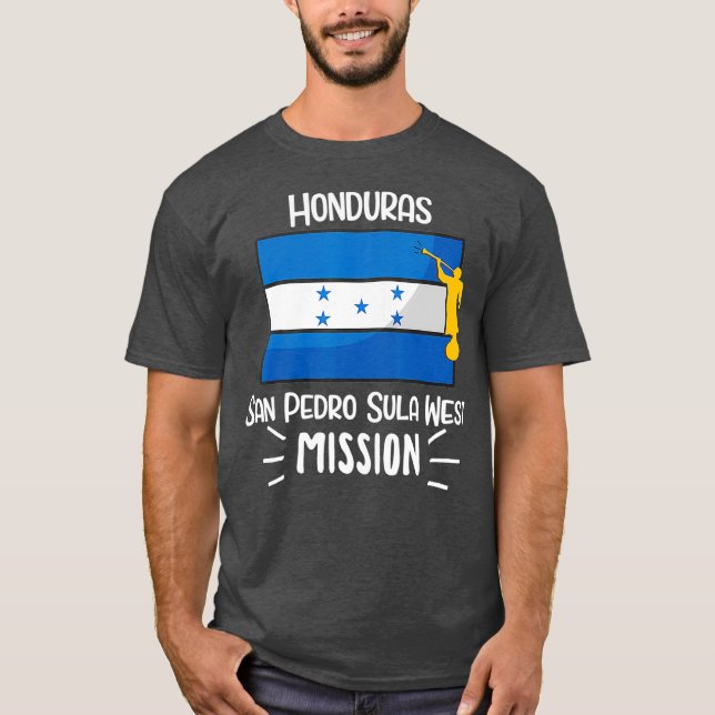 Camiseta Misión de Honduras San Pedro Sula West Mormon LDS (Anverso)