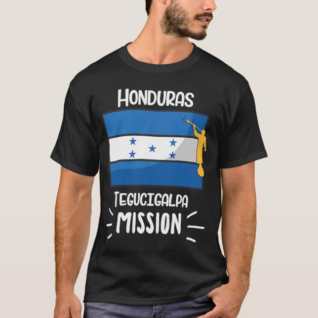 Camiseta Misión de Honduras Tegucigalpa Mormon LDS Misioner (Anverso)