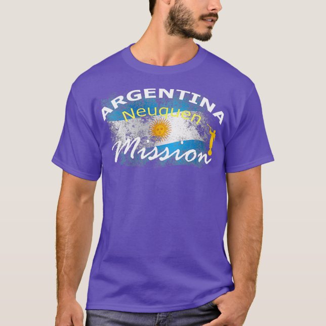 Camiseta Misión de la Argentina Neuquen Mormon LDS (Anverso)