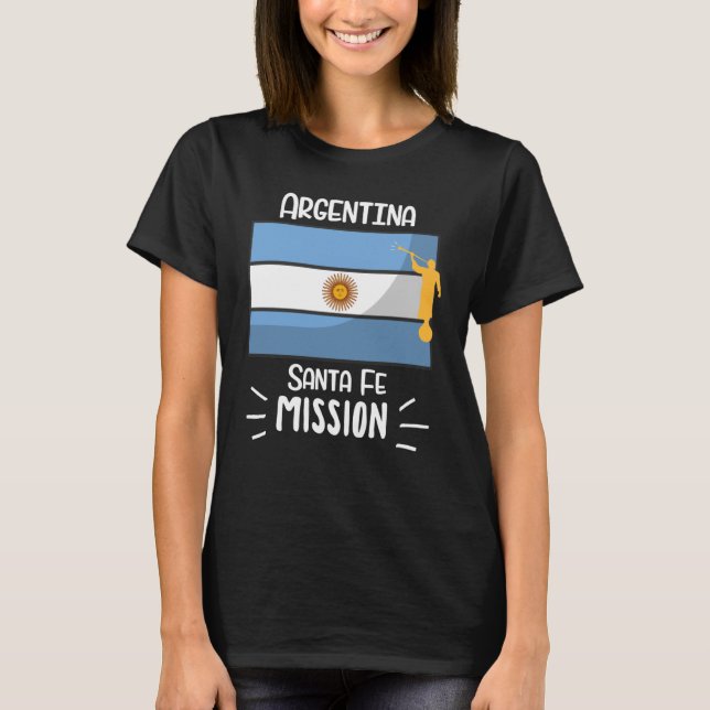 Camiseta Misión de la Argentina Santa Fe Mormon LDS (Anverso)