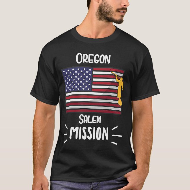 Camiseta Misión de Oregon Salem Mormon LDS Misionero (Anverso)