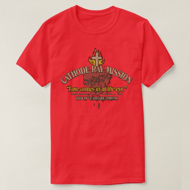 Camiseta Misión de rayos catódicos (Diseño del anverso)