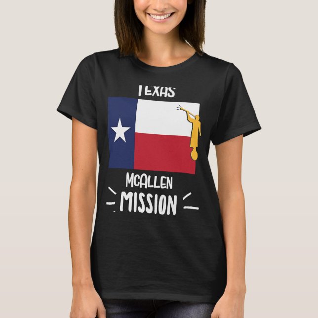 Camiseta Misión de Texas McAllen Mormon LDS (Anverso)