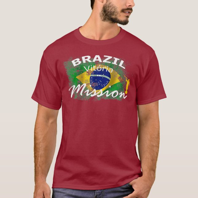 Camiseta Misión de Vitoria Mormon LDS en Brasil (Anverso)