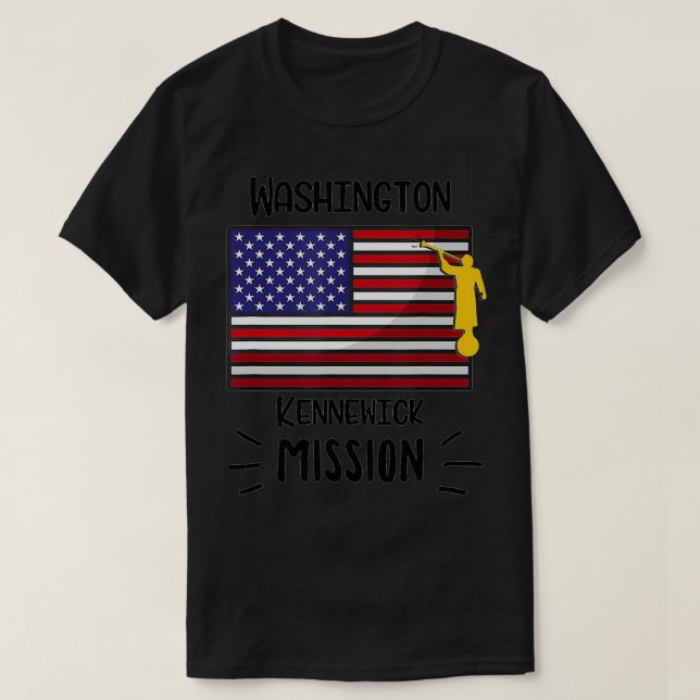 Camiseta Misión de Washington Kennewick Mormon LDS Misioner (Diseño del anverso)