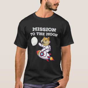 Camiseta Misión Doge-1 En La Luna Perro-Moneda Graciosa Shi