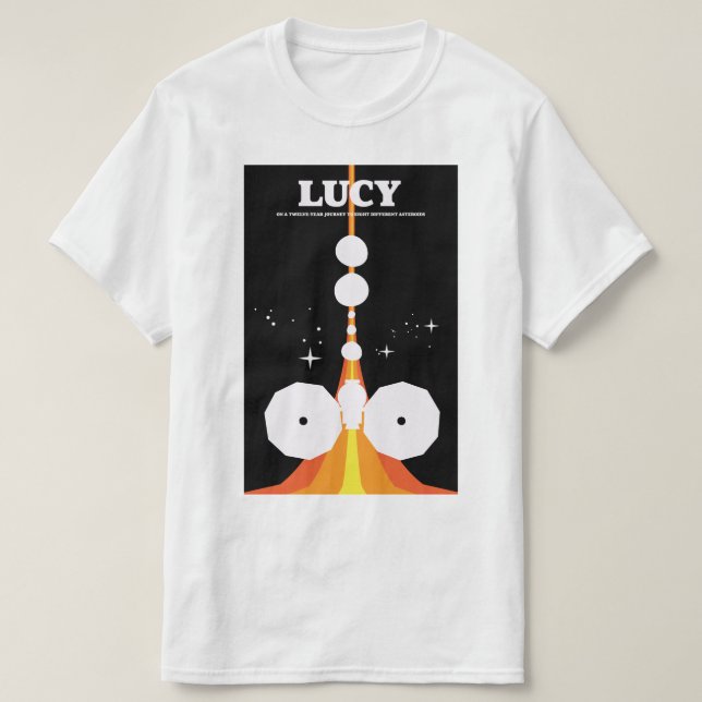 Camiseta Misión espacial LUCY (Diseño del anverso)
