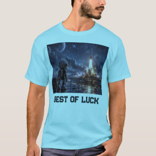 Camiseta Misión espacial Robot en la lluvia en el