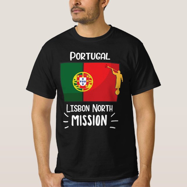 Camiseta Misión LDS de Mormón Norte de Lisboa (Anverso)