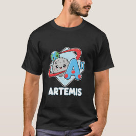 Camiseta Misión lunar de la NASA Artemis II Kawaii adorable