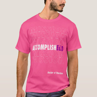 Camiseta Misión Médico De Educación Alcanzada - Púrpura
