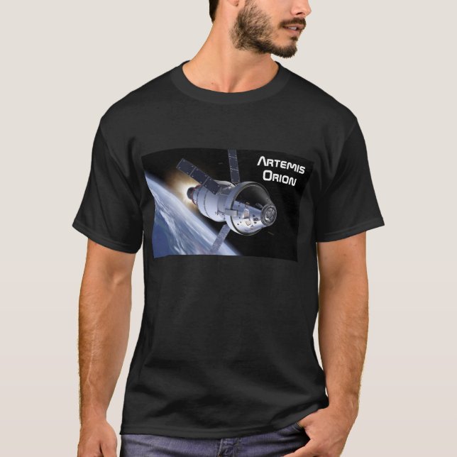 Camiseta Misión Moon de Artemis Orion SLS (Anverso)