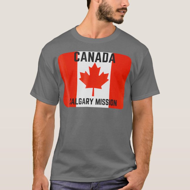 Camiseta Misión Mormon Calgary LDS de Canadá (Anverso)