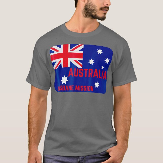 Camiseta Misión Mormon de Australia Brisbane LDS (Anverso)