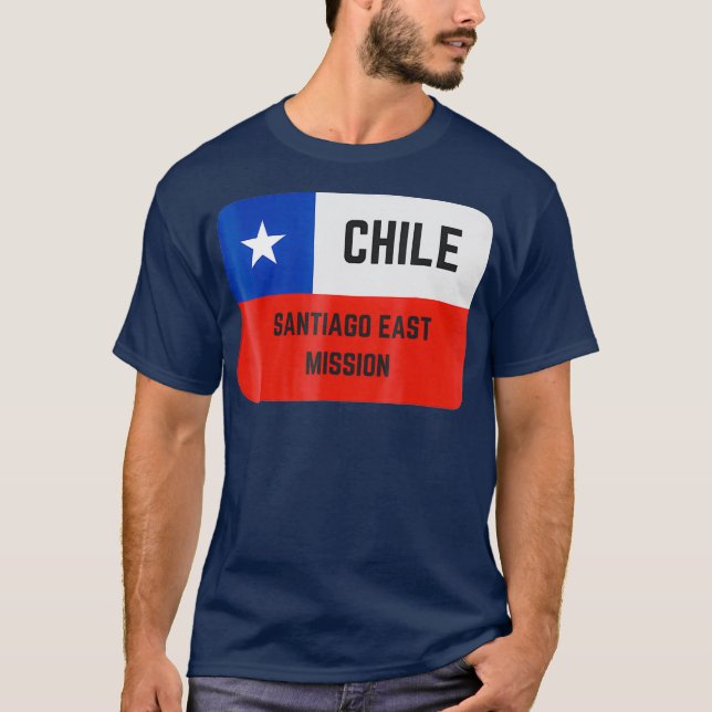 Camiseta Misión Mormón de Chile Santiago Este LDS (Anverso)