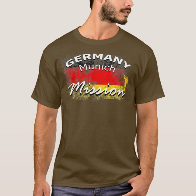 Camiseta Misión Mormon LDS de Alemania Misionero (Anverso)