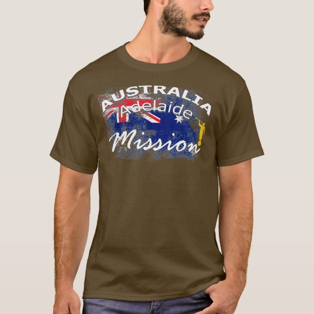 Camiseta Misión Mormon LDS de Australia Adelaide (Anverso)