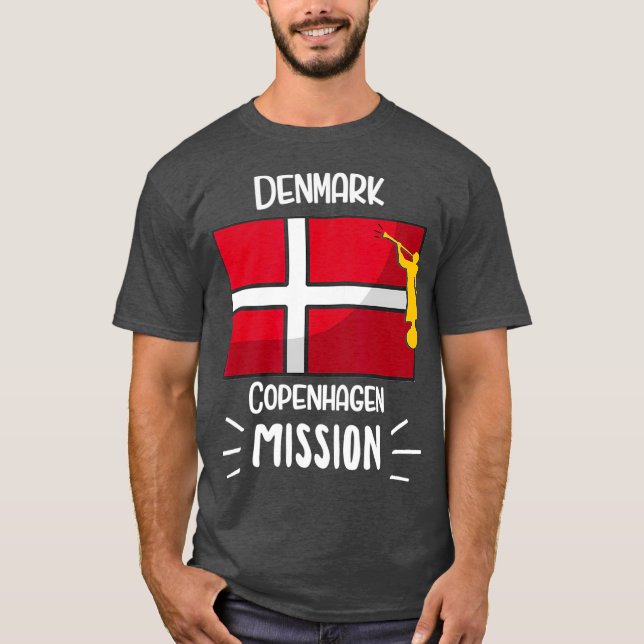 Camiseta Misión Mormon LDS de Dinamarca (Anverso)