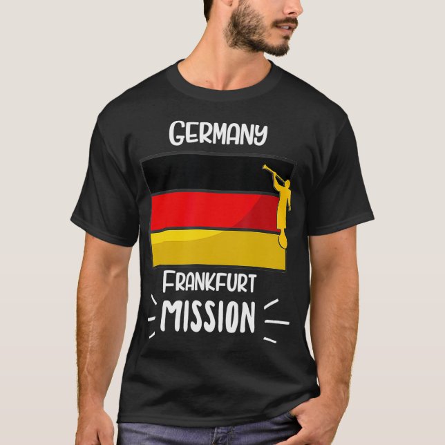 Camiseta Misión Mormon LDS de Fráncfort Misionero (Anverso)