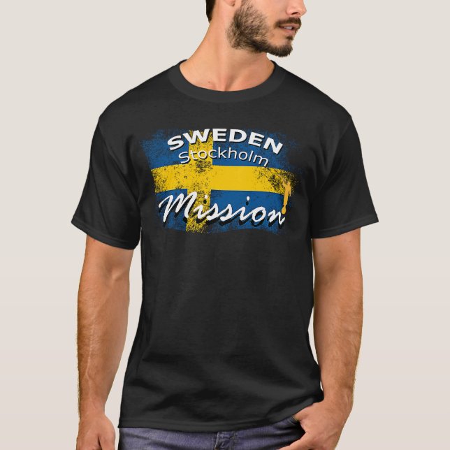 Camiseta Misión Mormon LDS de Suecia en Estocolmo (Anverso)