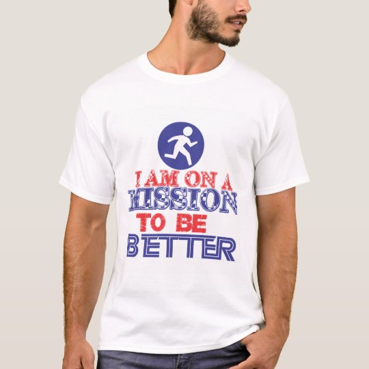 Camiseta misión positiva fresca para un mejor cambio