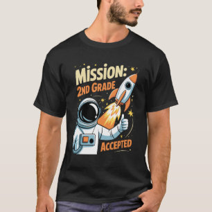 Camiseta Misión Segundo Grado 2do aceptado Astronauta De vu