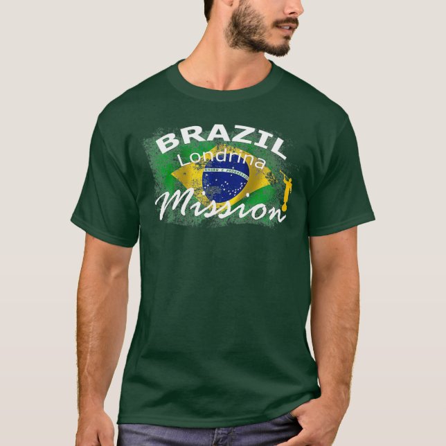 Camiseta Misión solidaria Mormon LDS de Brasil (Anverso)
