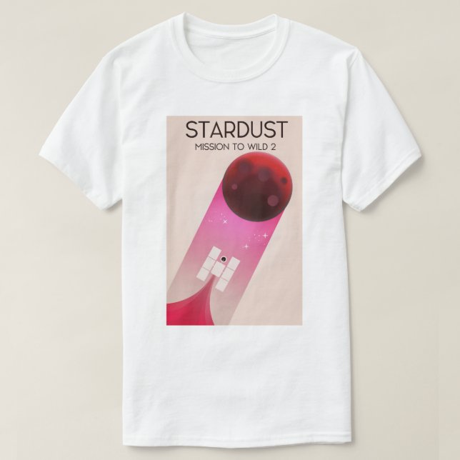 Camiseta Misión Stardust al cometa Wild 2 (Diseño del anverso)